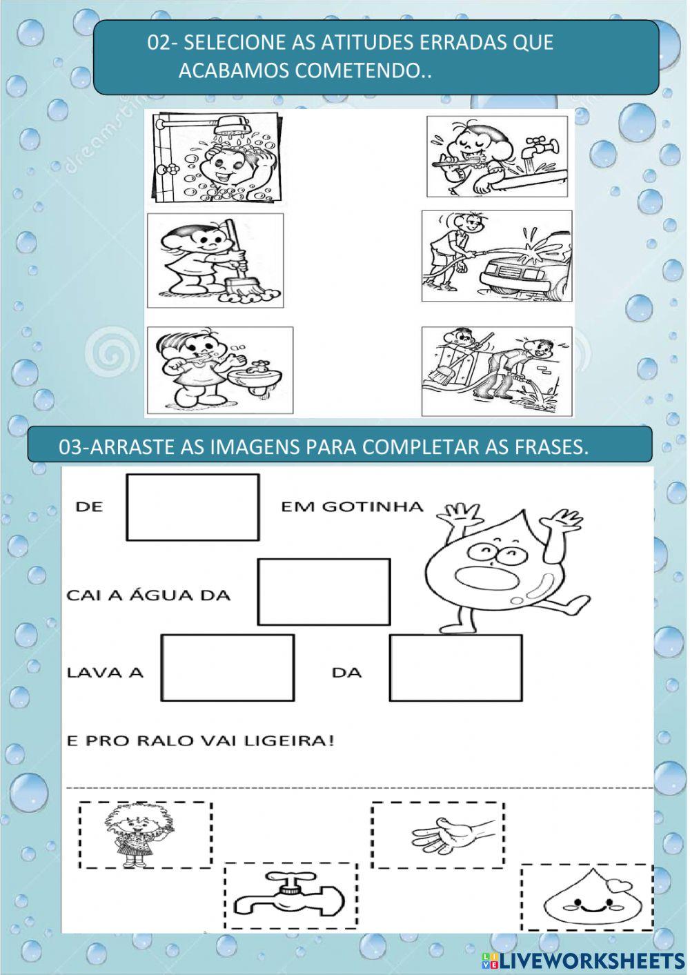 Não desperdiçar água