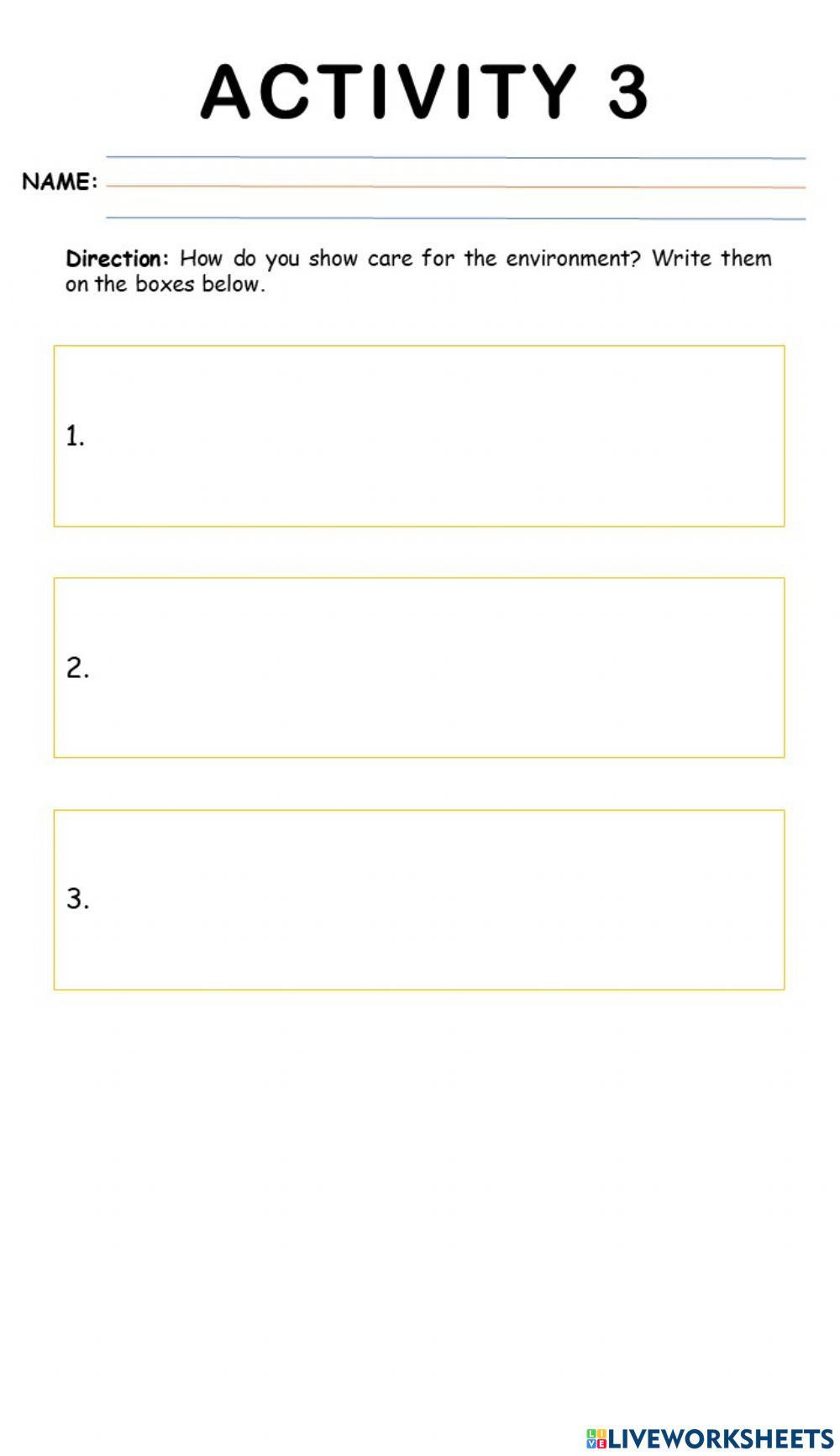 A3-Q2W4-Lesson 11 - I Care For the Environment - ACTIVITIES