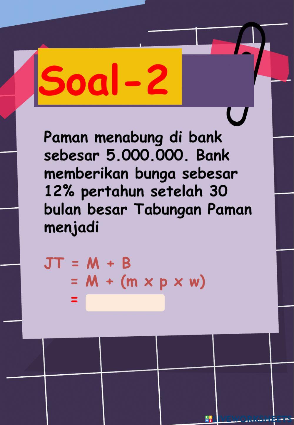 Latihan hitung keuangan