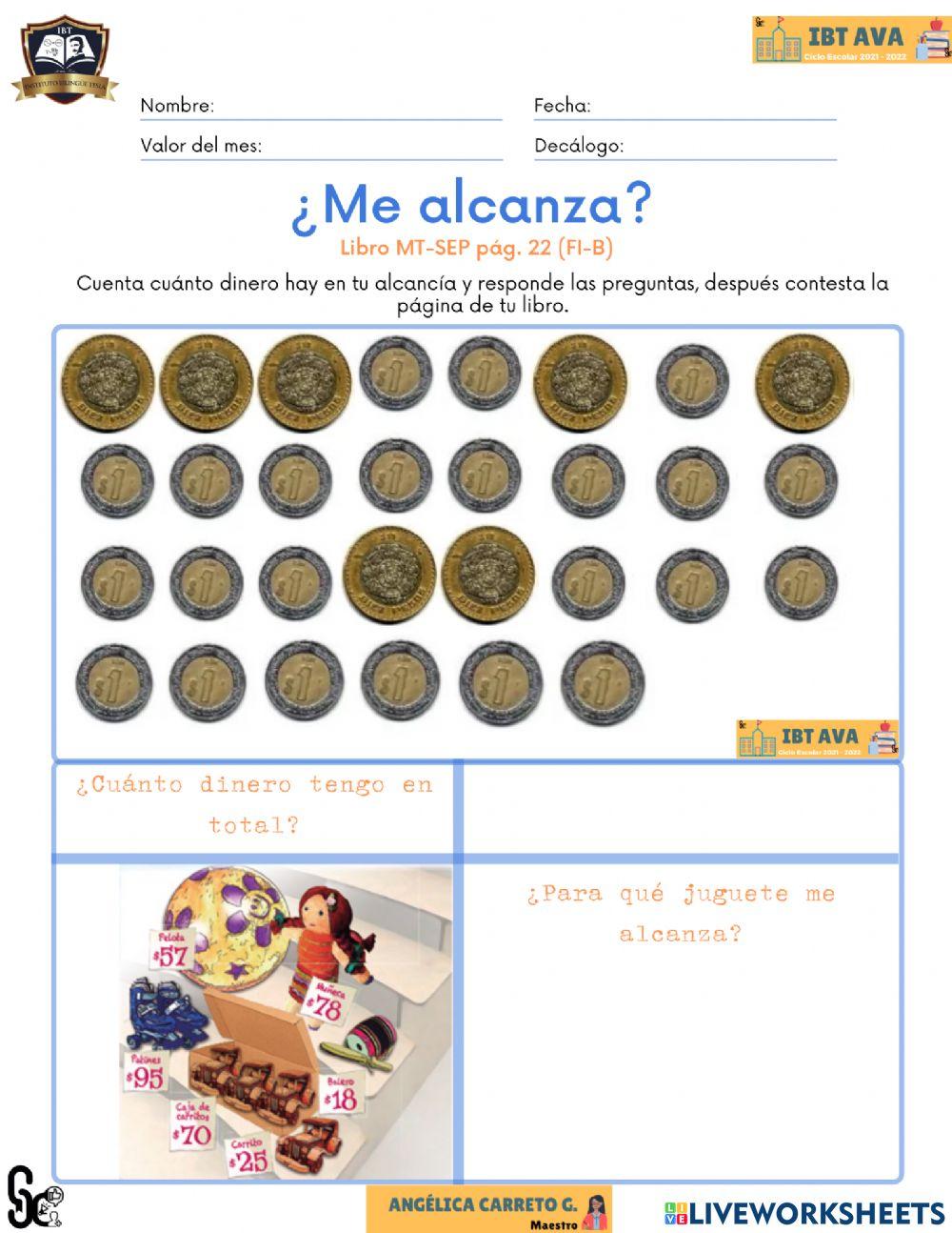 Actividad ¿Me alcanza? FI -B