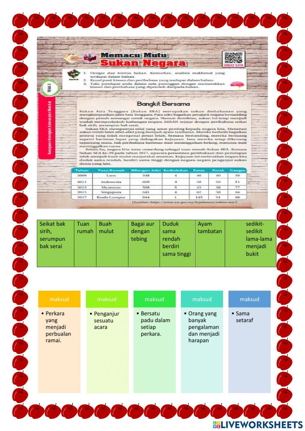 Peribahasa TINGKATAN 3