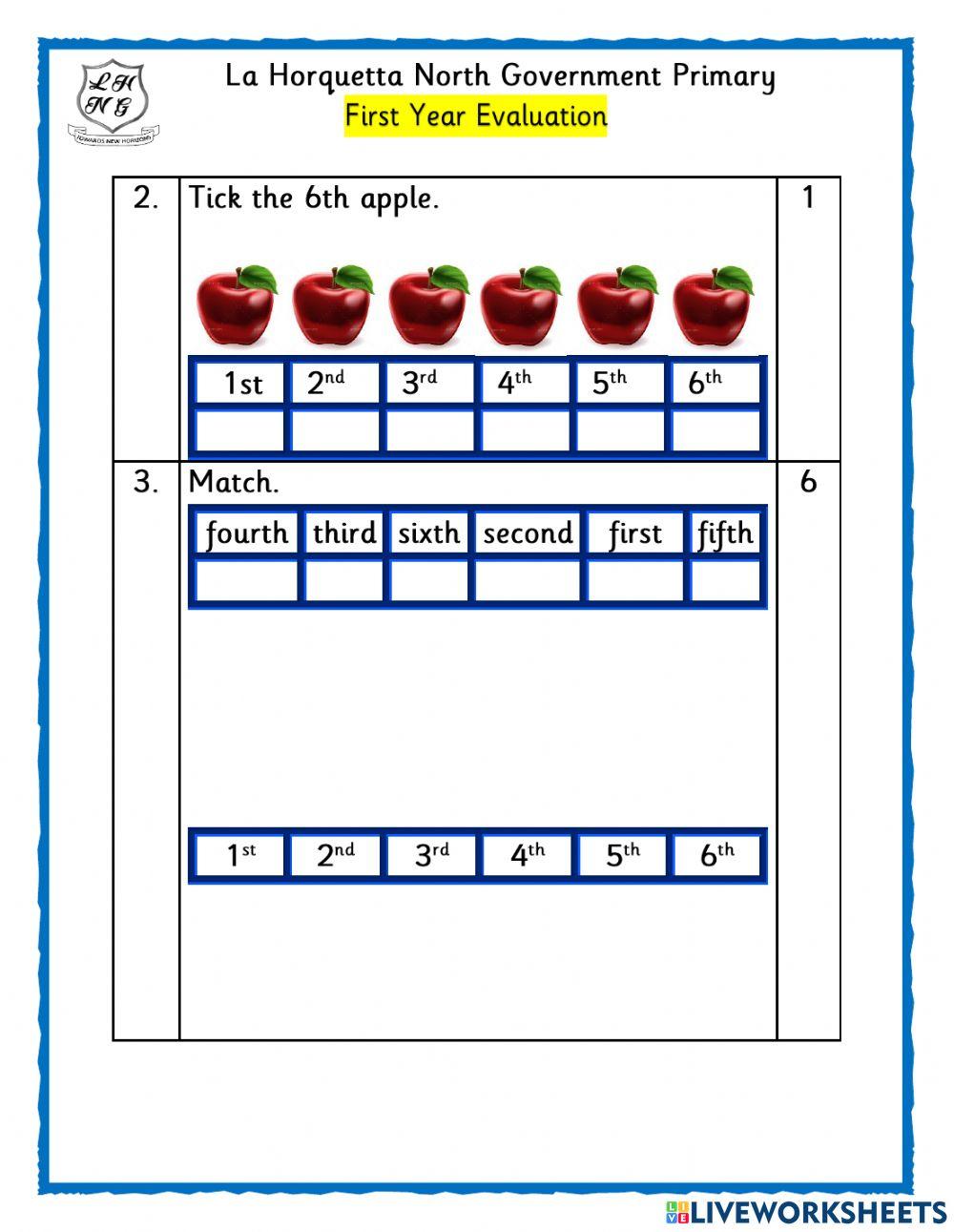Mathematics Evaluation 3