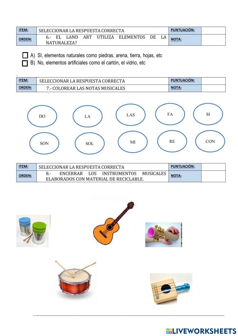 Examen de ii q 4to grado