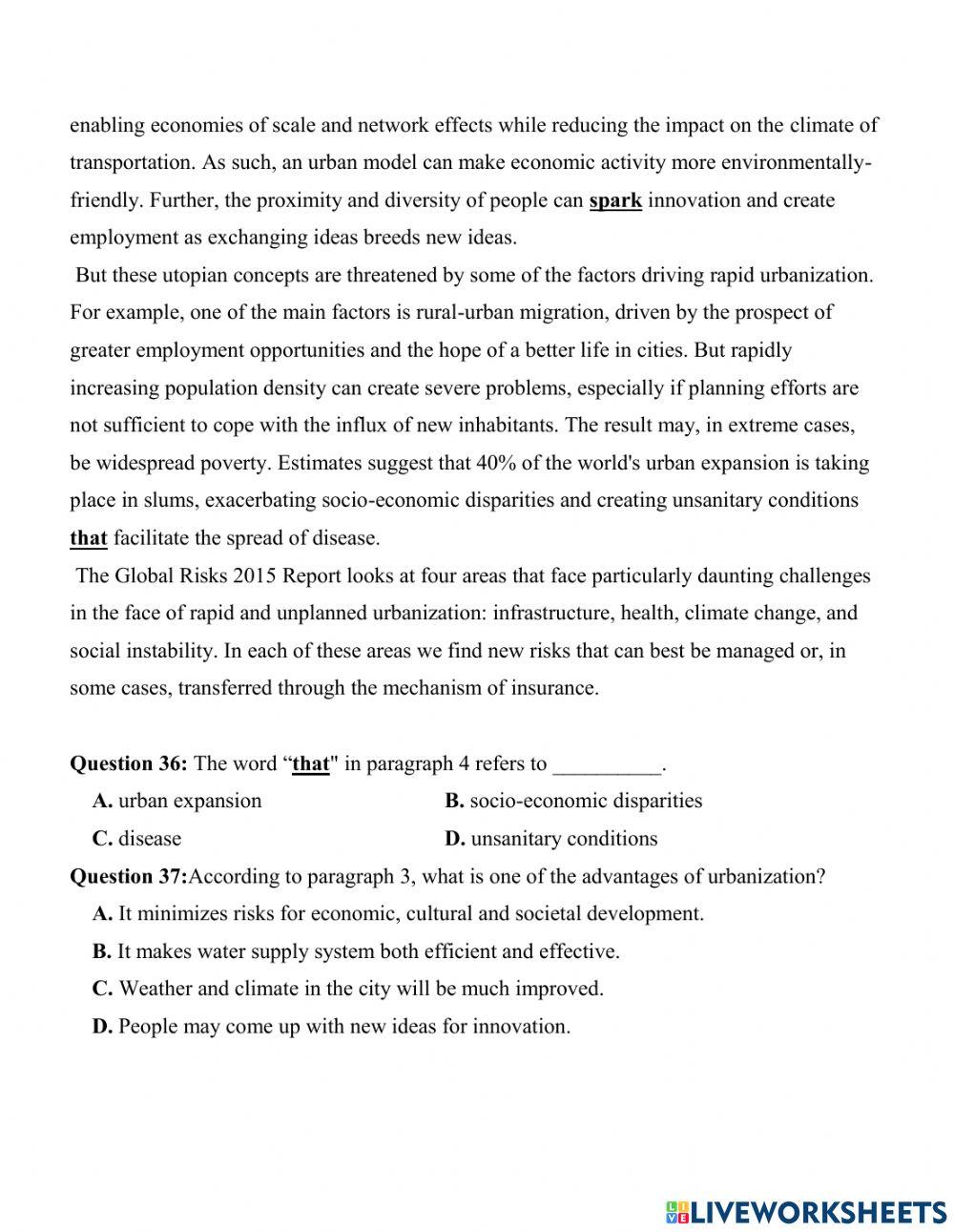 TỐT NGHIỆP THPT 2021 - Reading - Đề tham khảo 3