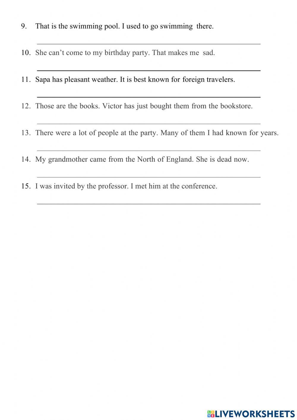 G9 - Relative clause (cont.)