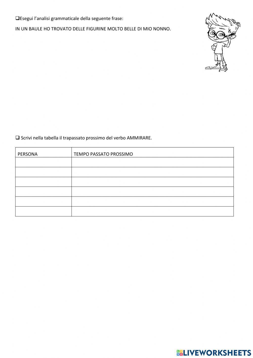 Verifica di grammatica