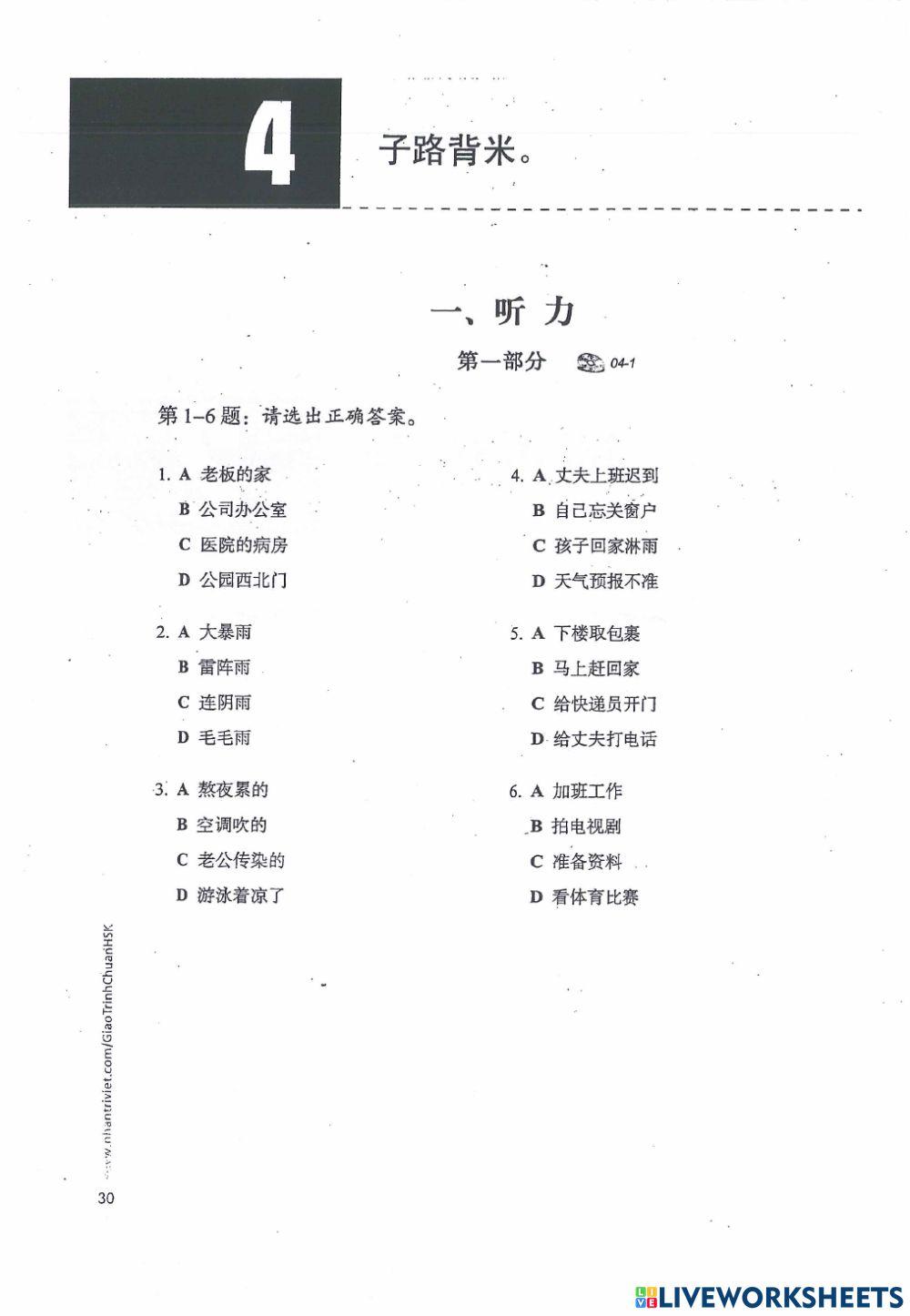 Standard course HSK 5-P1-04