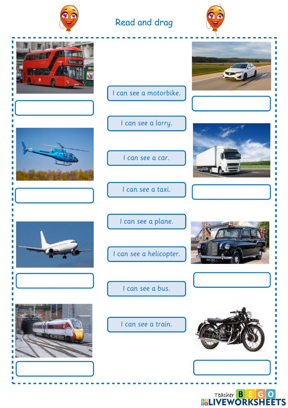 Read and drag - Transports