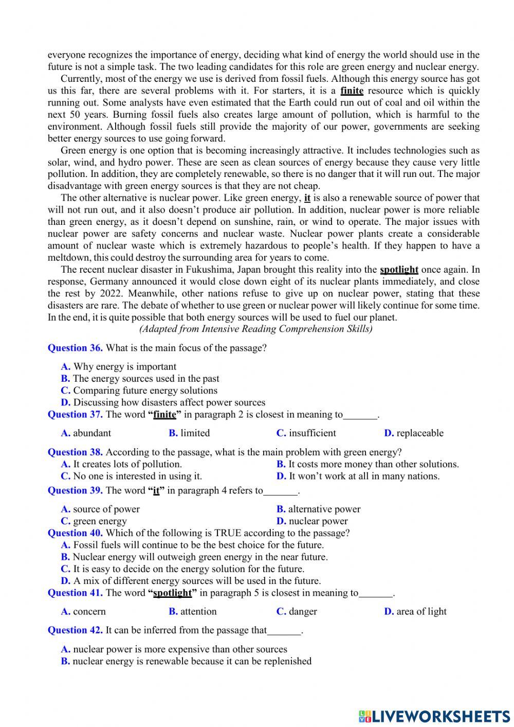 ON Tn TEST 2 ĐỀ DỰ ÁN 2021