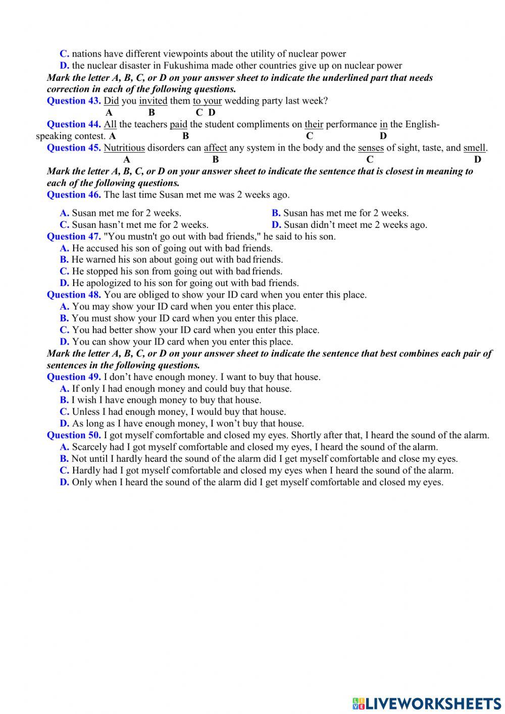 ON Tn TEST 2 ĐỀ DỰ ÁN 2021
