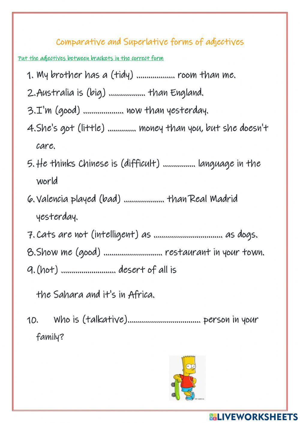 Comparative and Superlative