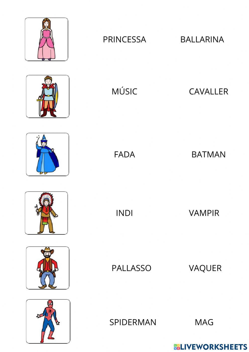 Vocabulario CARNAVAL