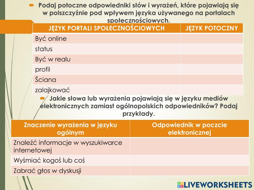 Język współczesny 2