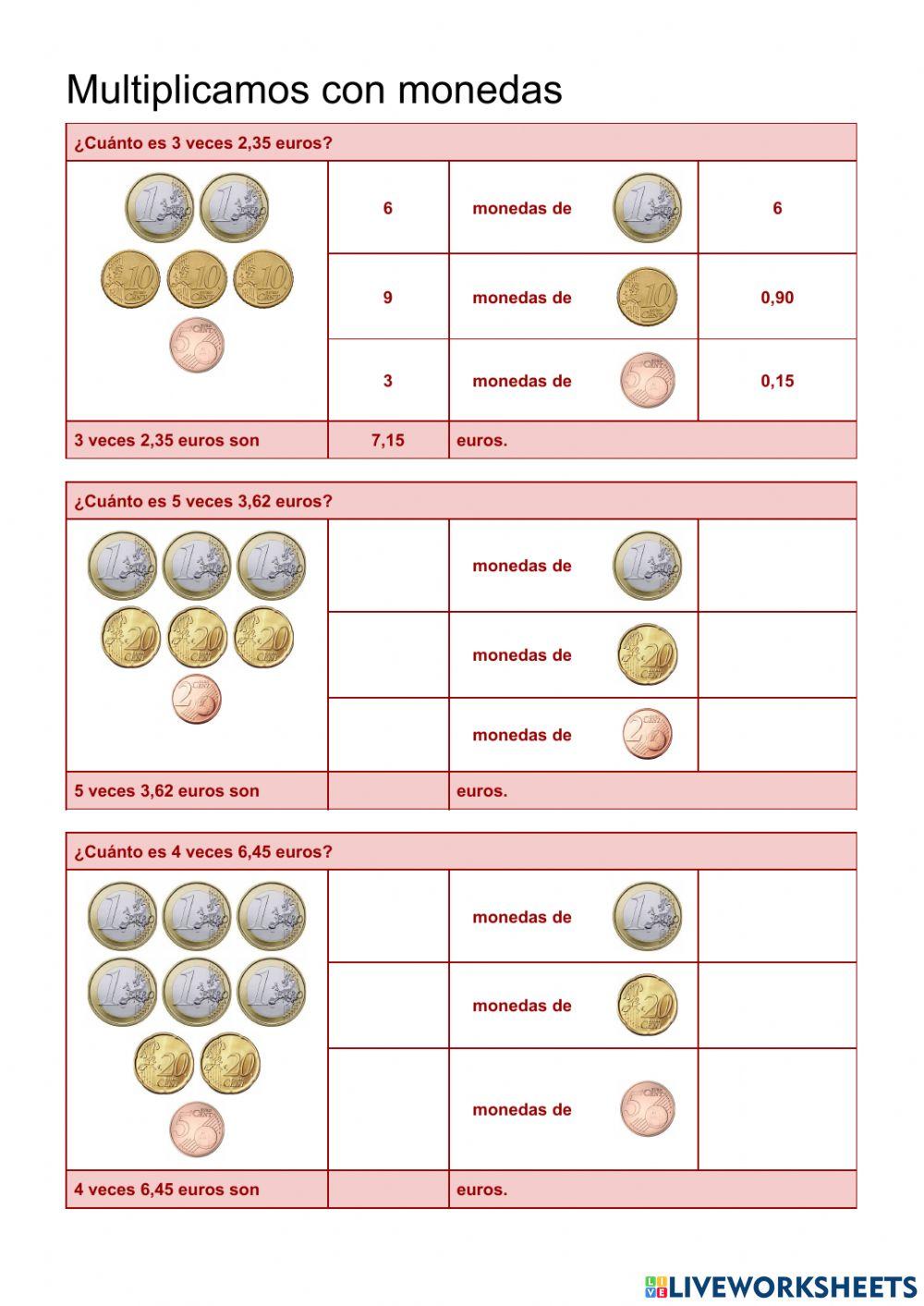 Multiplicamos con dinero