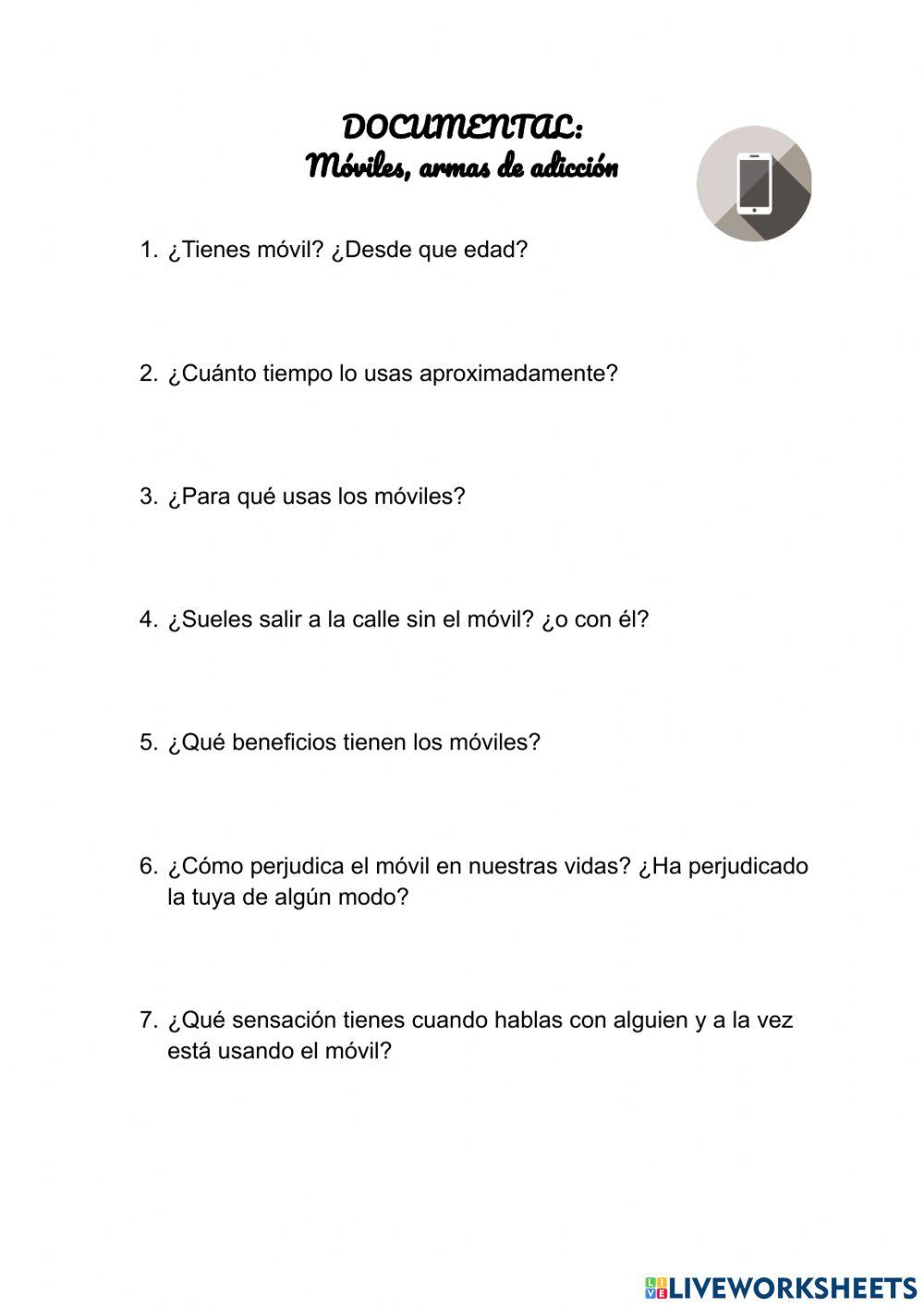 Móvil, arma de adicción