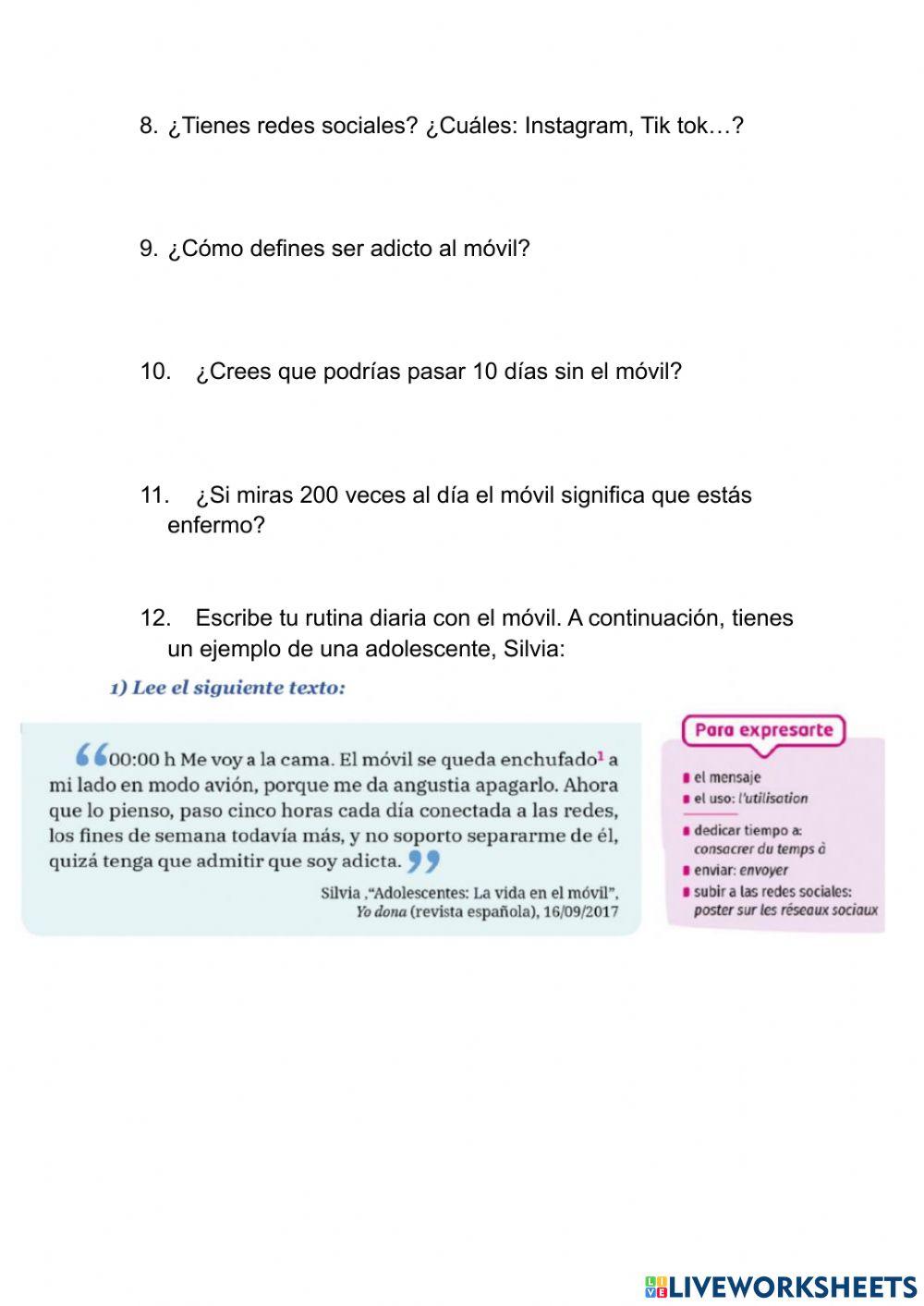 Móvil, arma de adicción