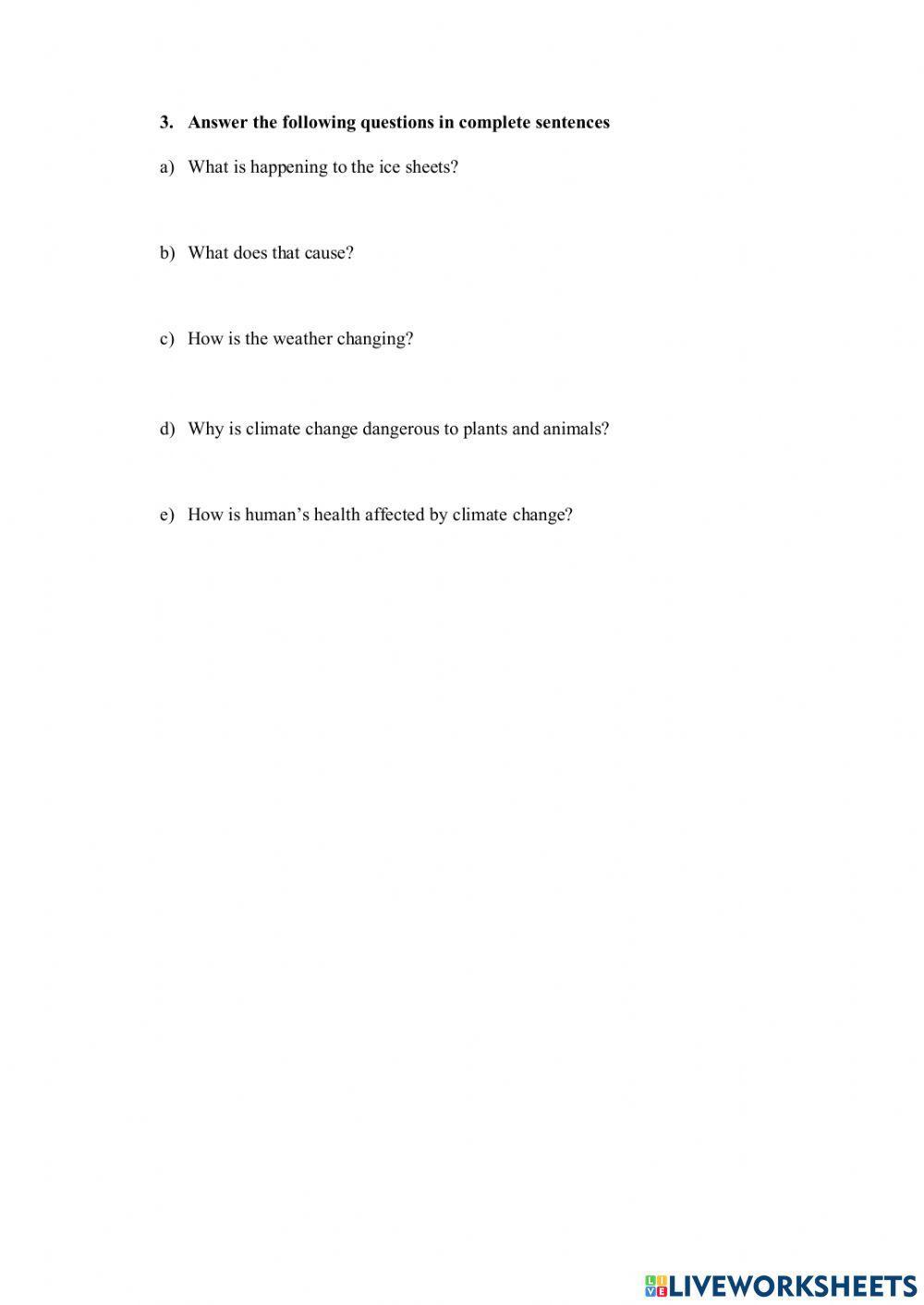 Climate change: causes and consequences