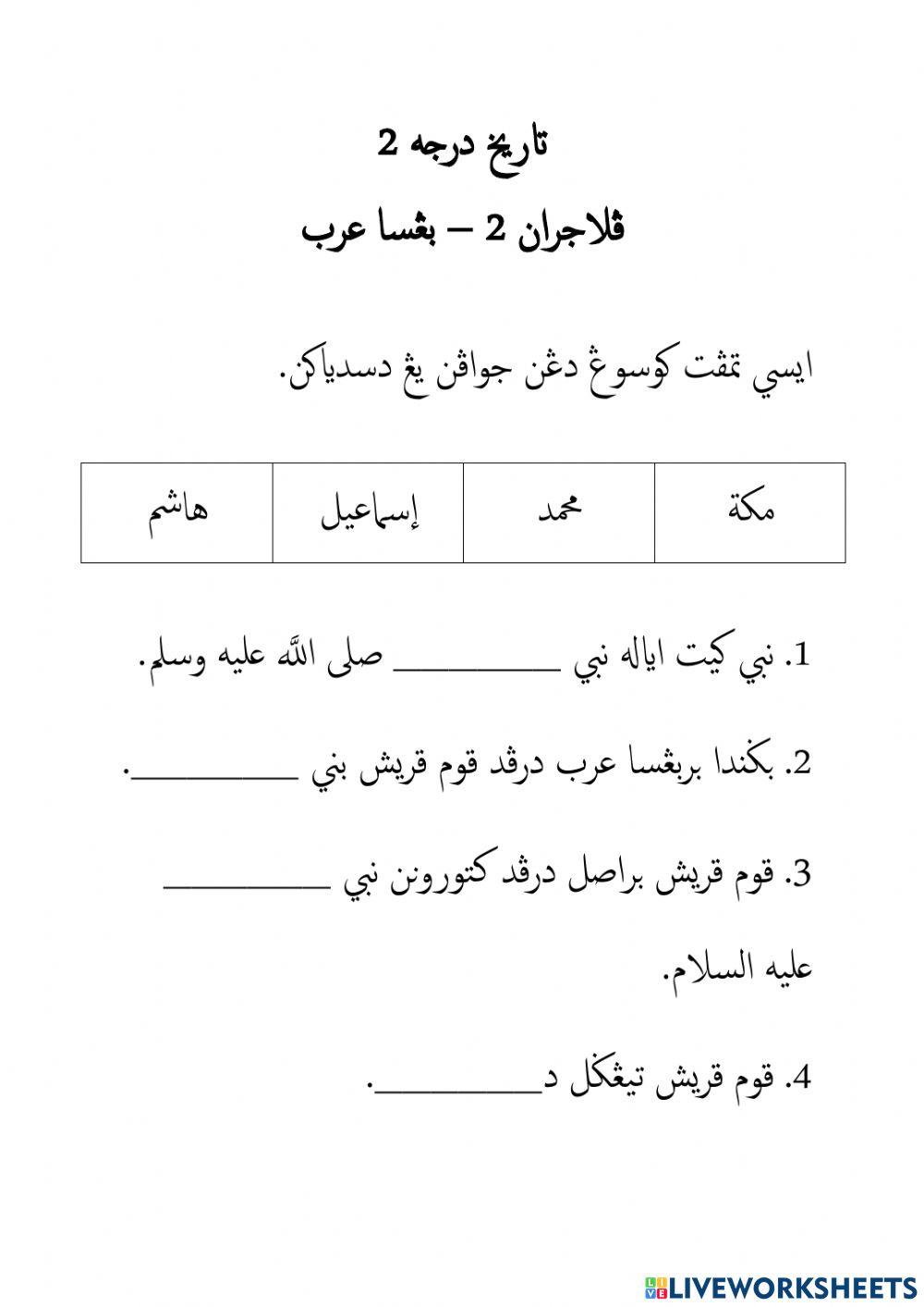 Pelajaran 2 - Bangsa Arab