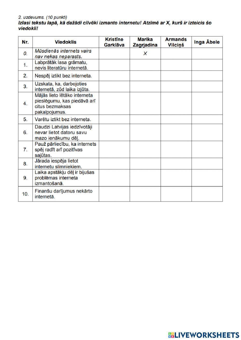 2009.g. 9.kl. eksāmena lasīšanas 2.uzd. LAT2