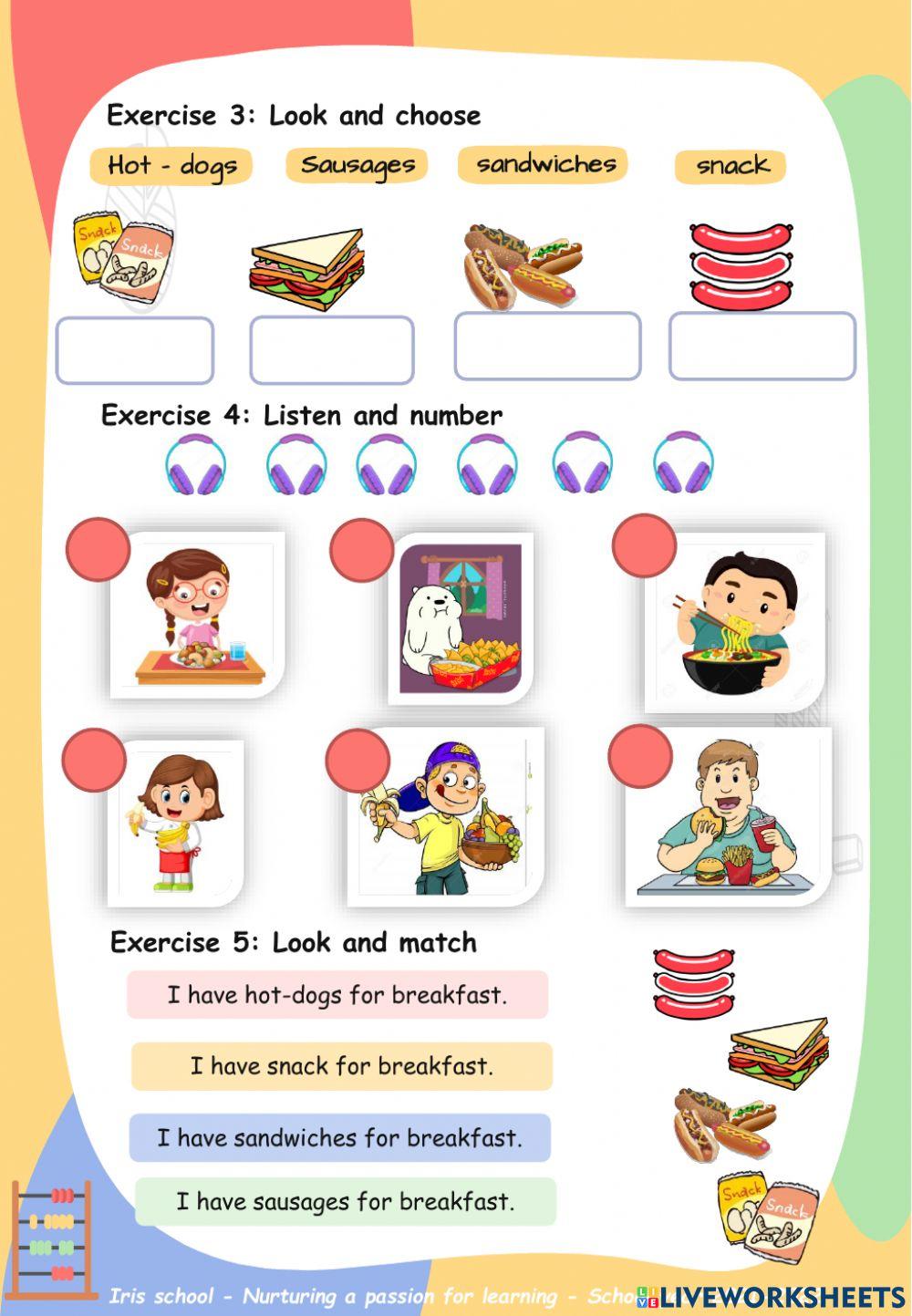 Tieng Anh 1-Unit 13-In the carteen