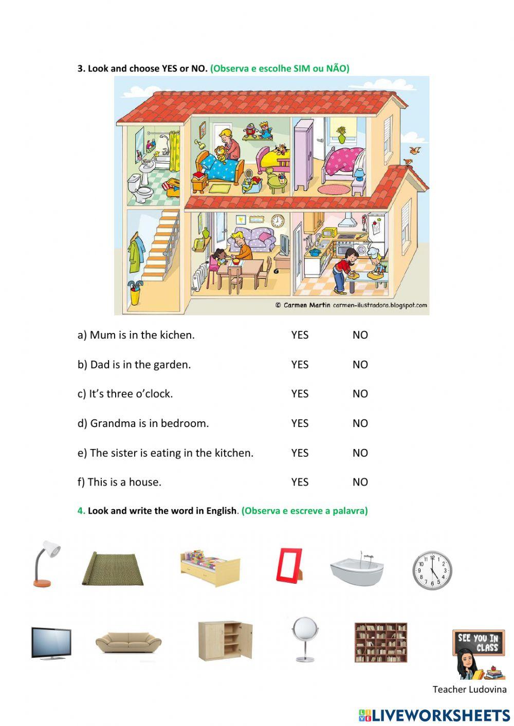Parts of the House - Furniture 