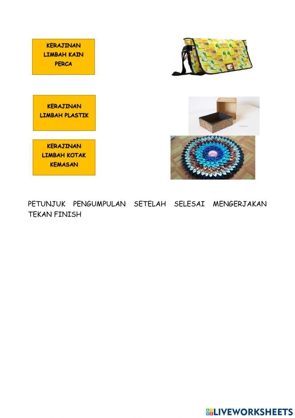 Prakarya Kerajinan Bahan Limbah Lunak