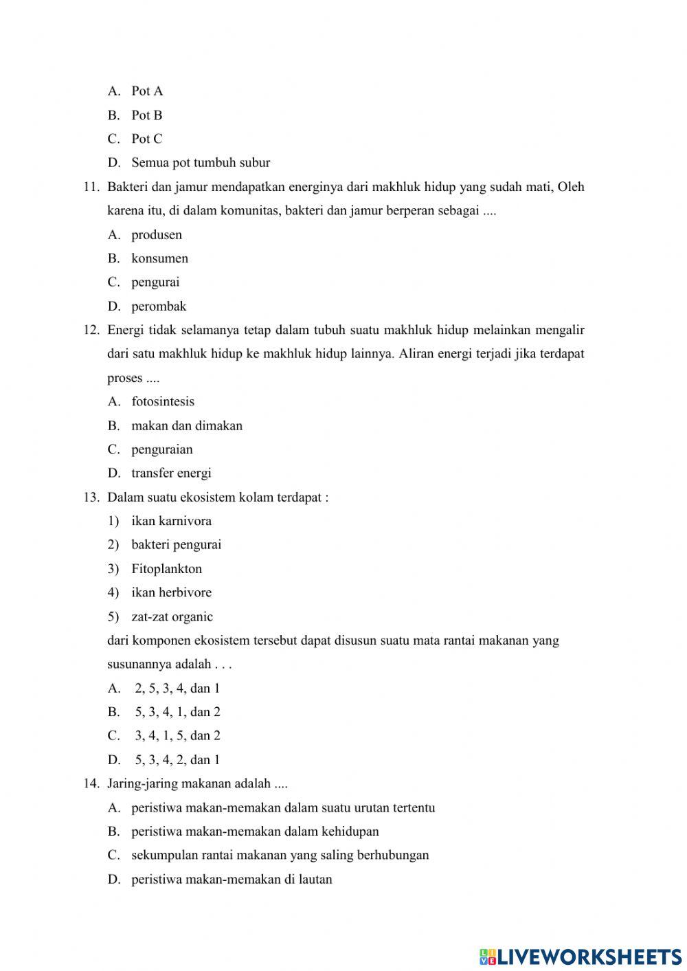 Interaksi Mahluk Hidup