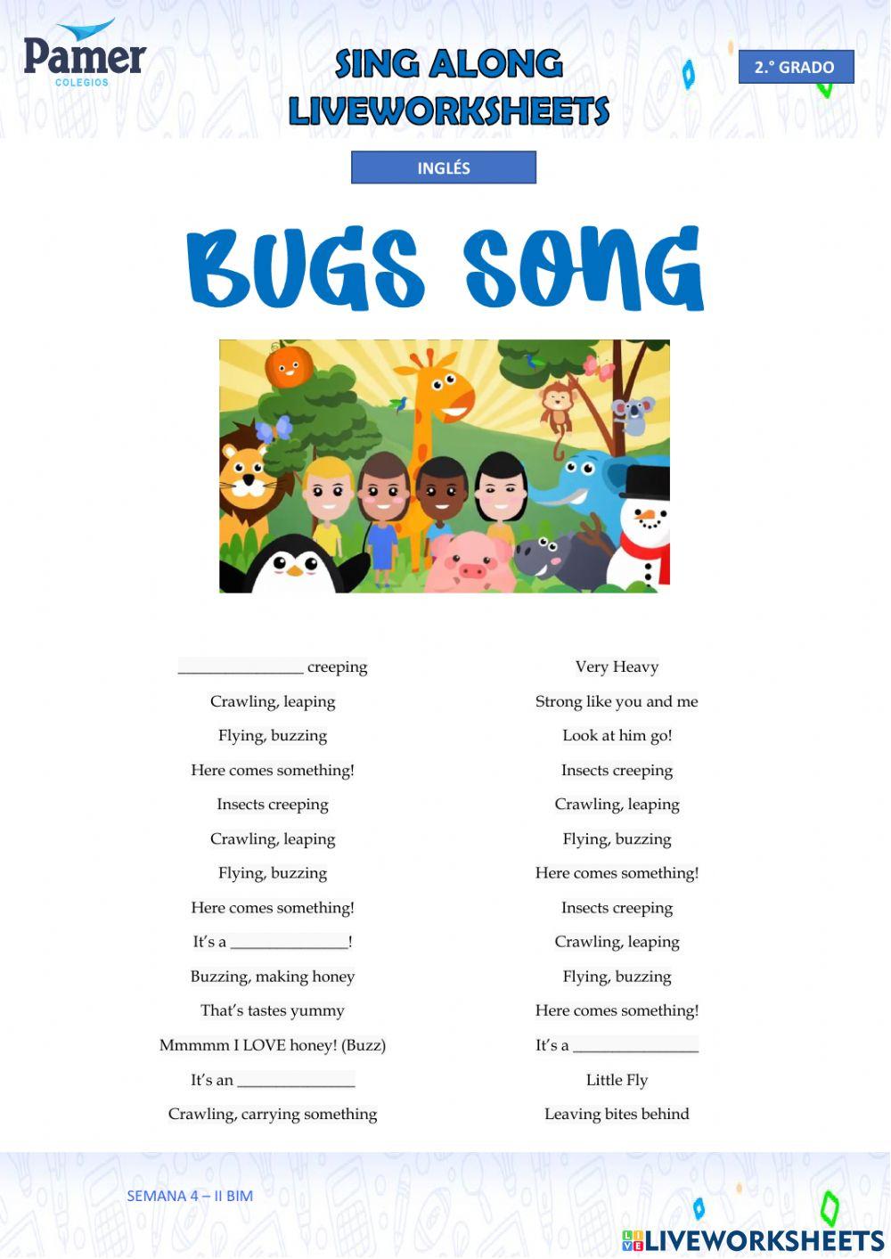 SAL-SEM4-2.º grado-ING-II BIM-BUGS SONG