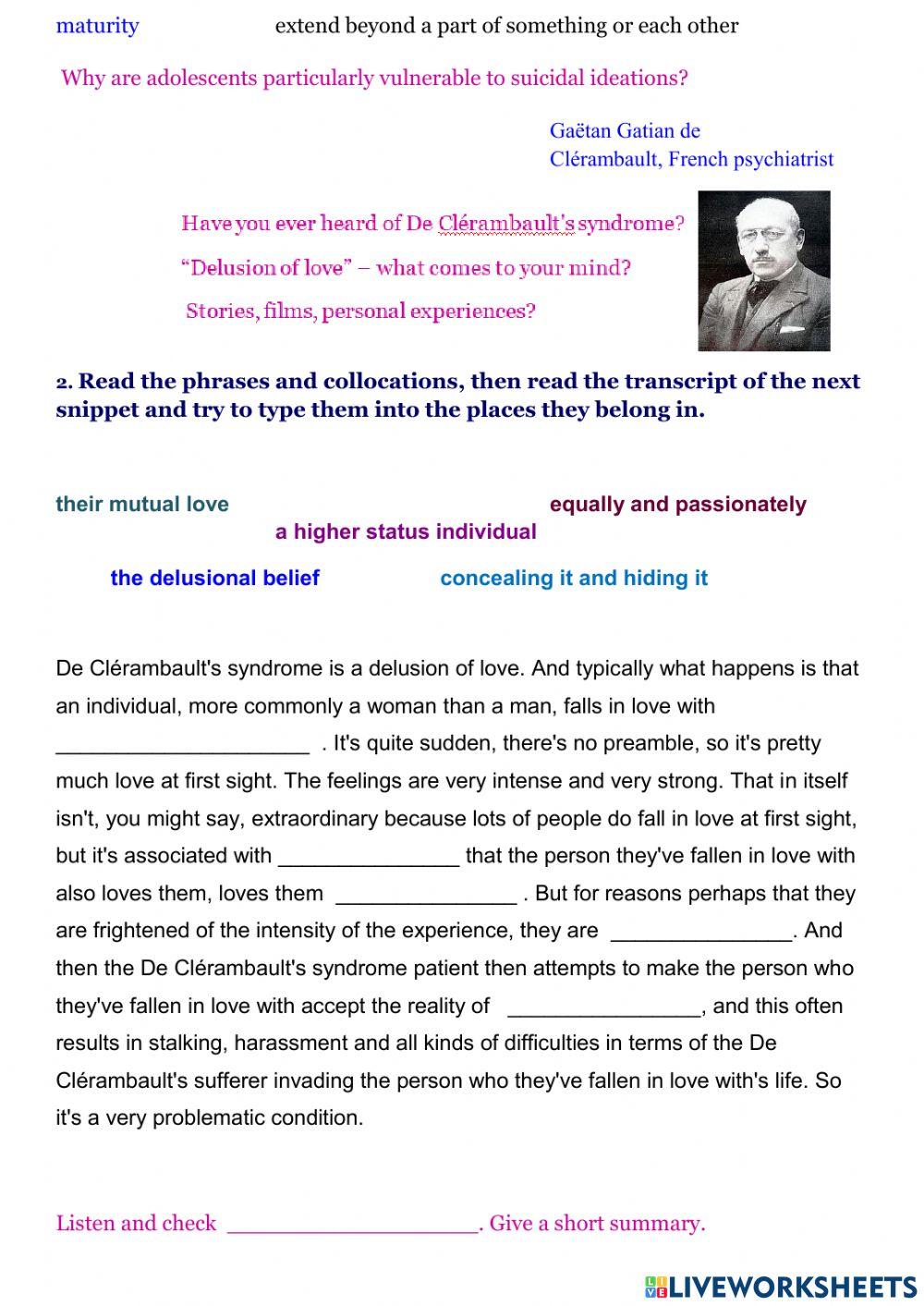 Not All About Love-Lesson for adults