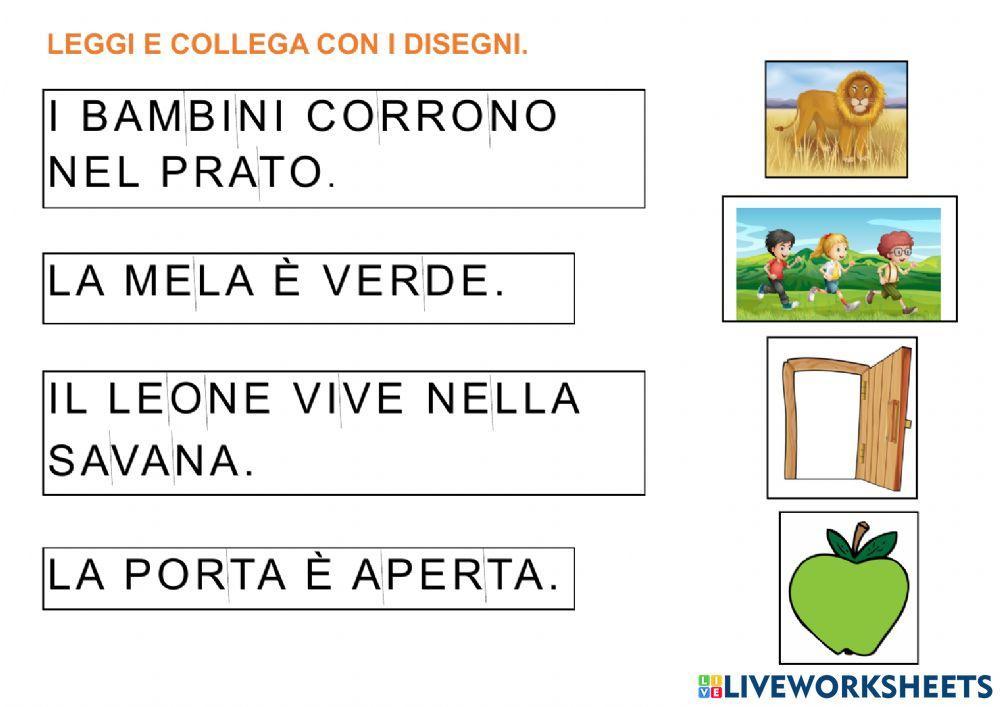 Leggere frasi Leggere frasi