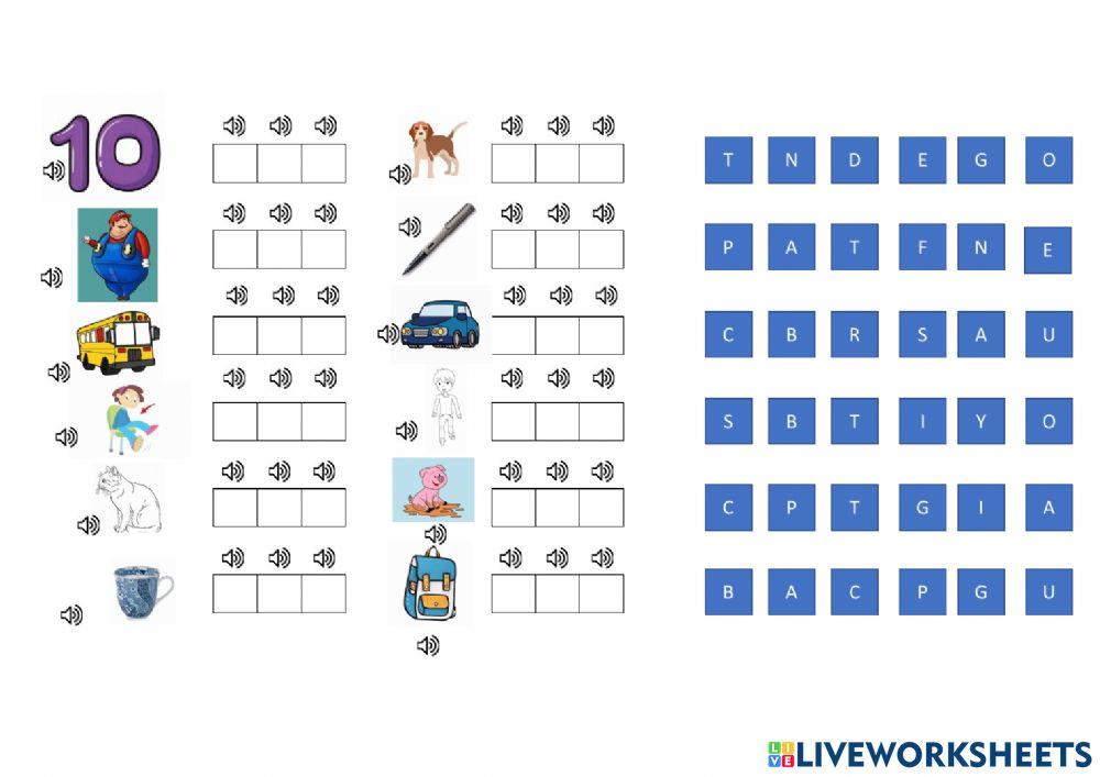Vowels and consonants