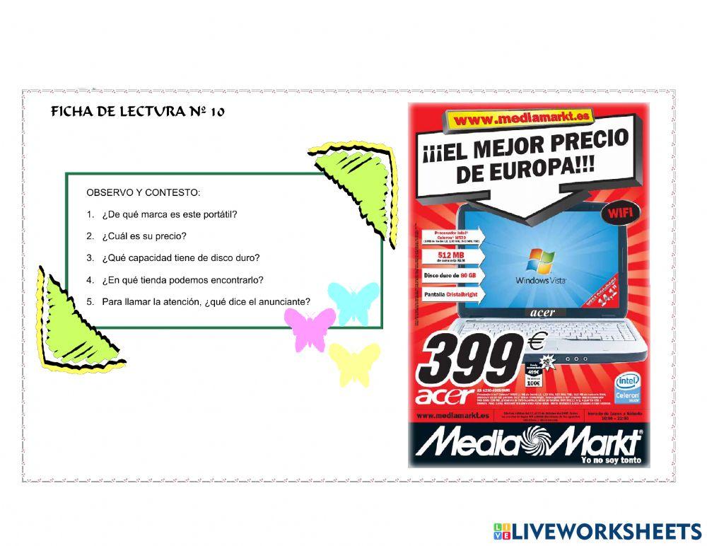 Ficha 10 de comprensión lectora