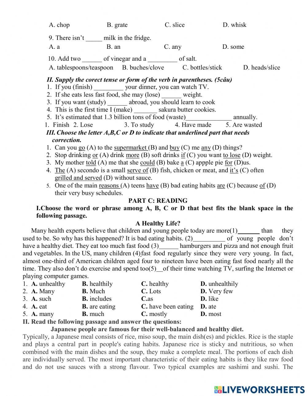 Tieng anh 9 giua ky 2