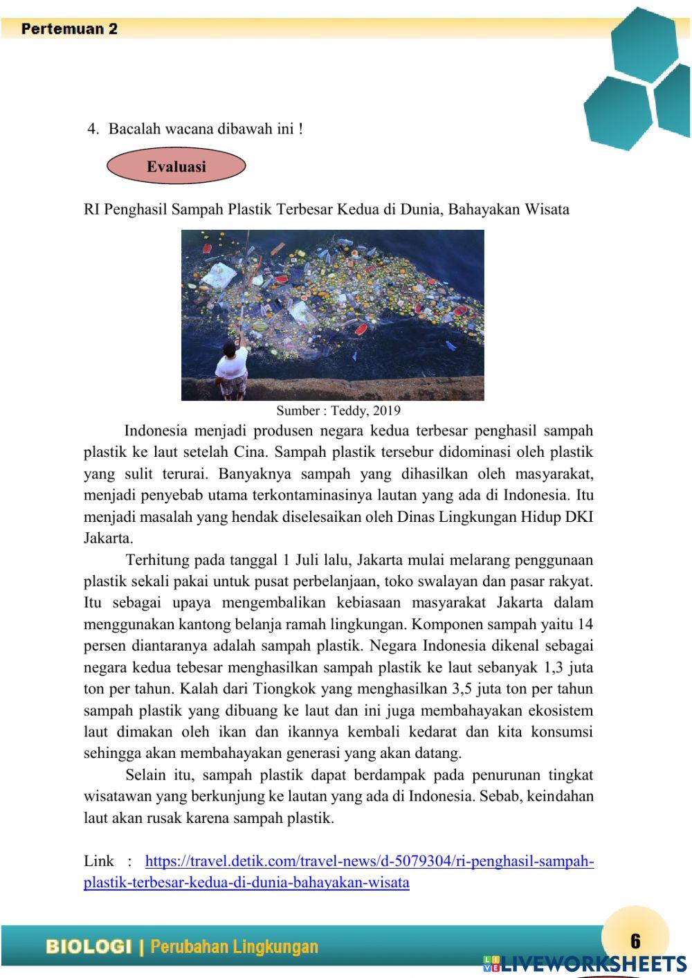 Keseimbangan dan Perubahan Lingkungan