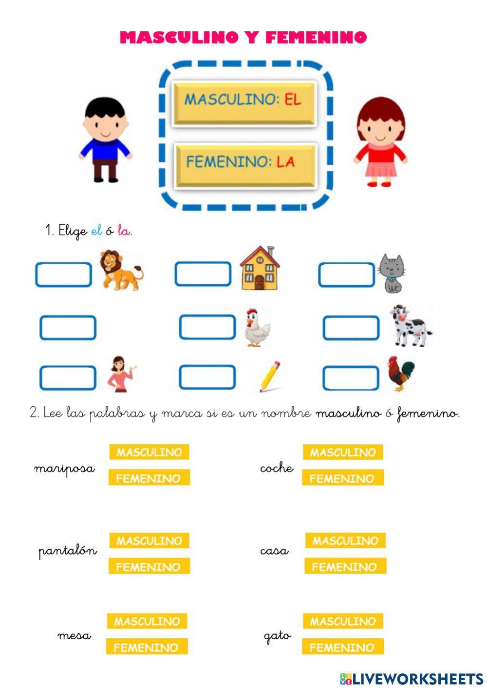 Masculino y femenino