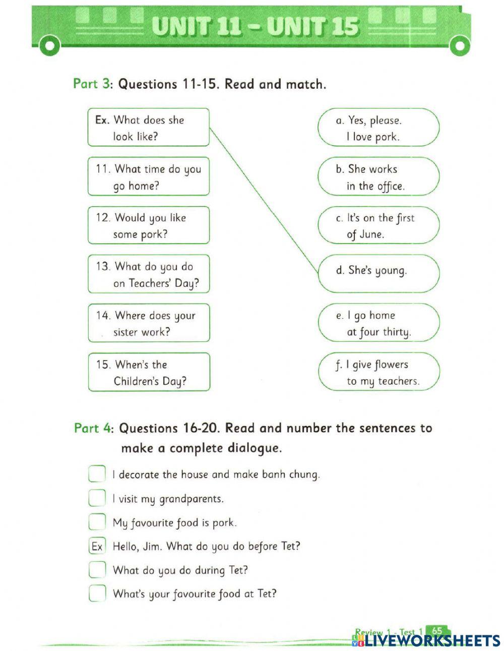 Grade 4-Review U11-15