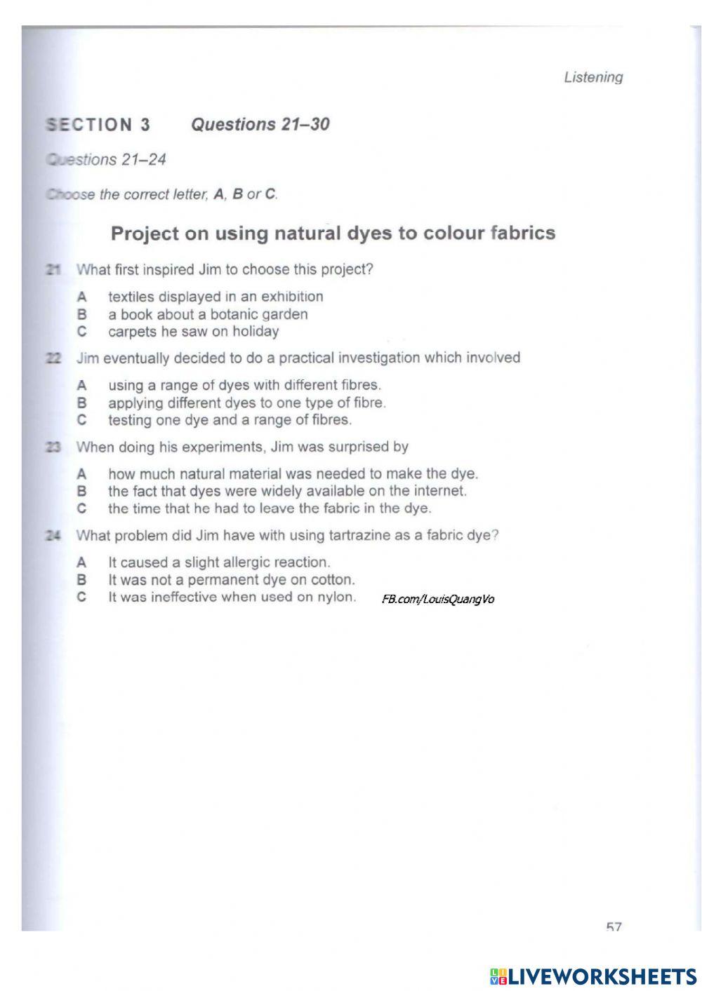 IELTS LISTENING ESL Worksheets 4045790