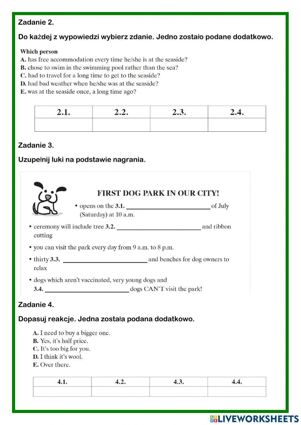 Getting ready for EGZAMIN ÓSMOKLASISTY 13