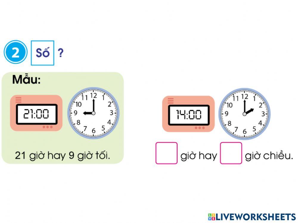 Ngày - giờ (Bài 2)