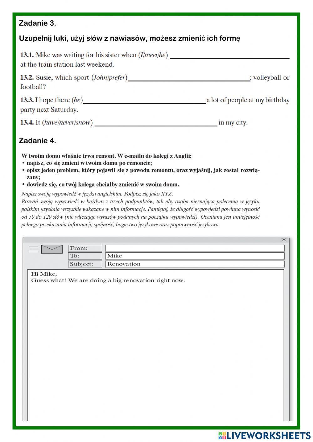 Getting ready for EGZAMIN ÓSMOKLASISTY 15