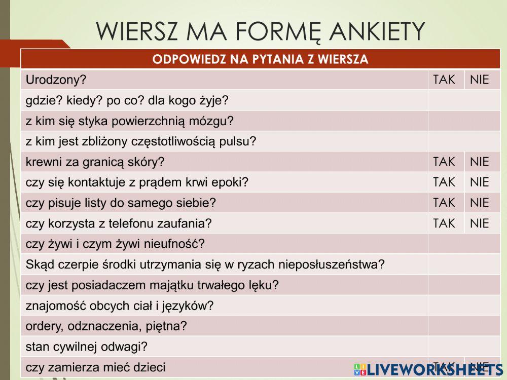 Stanisław Barańczak -Wypełnić czytelnym pismem-