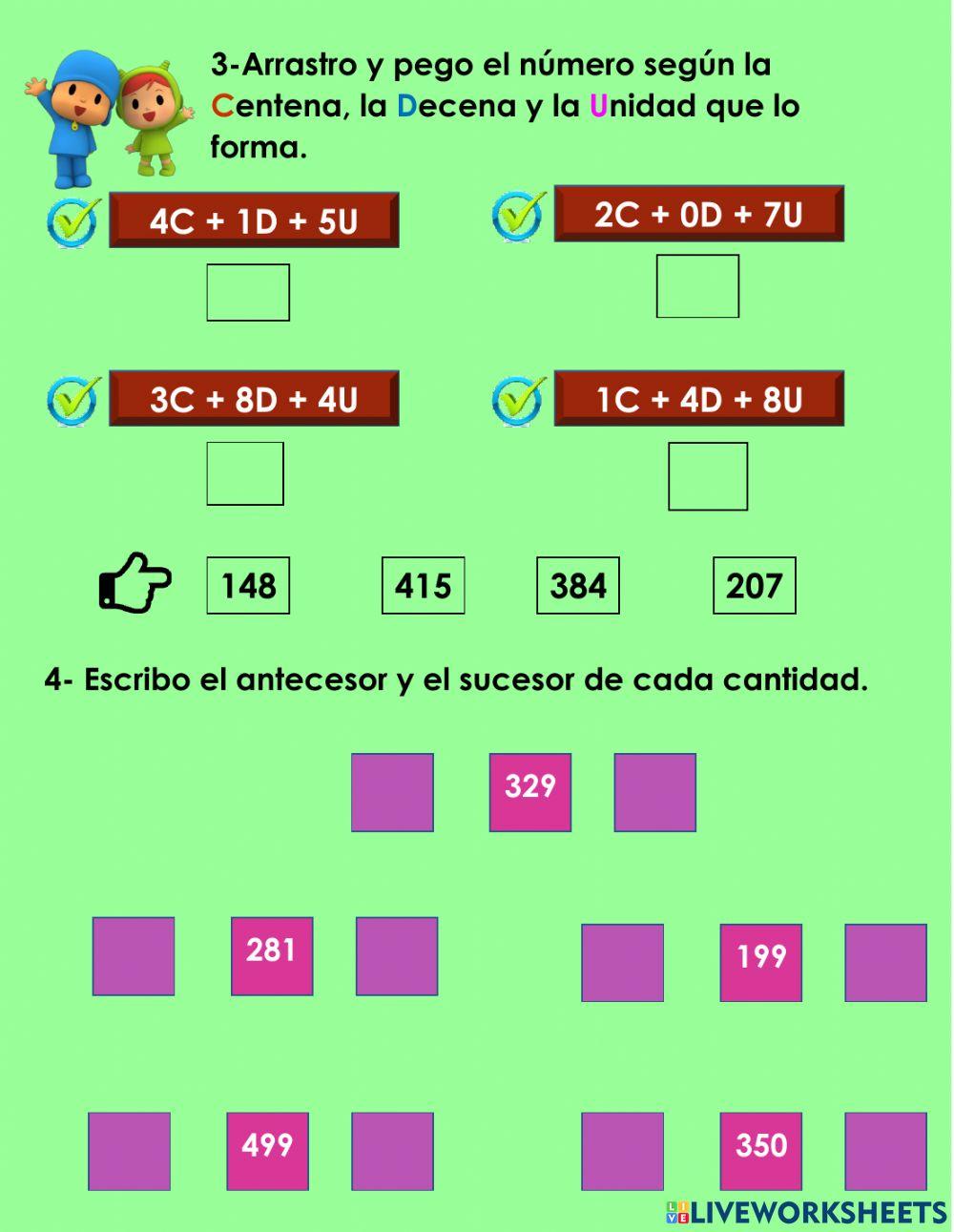 Números del 100 al 200