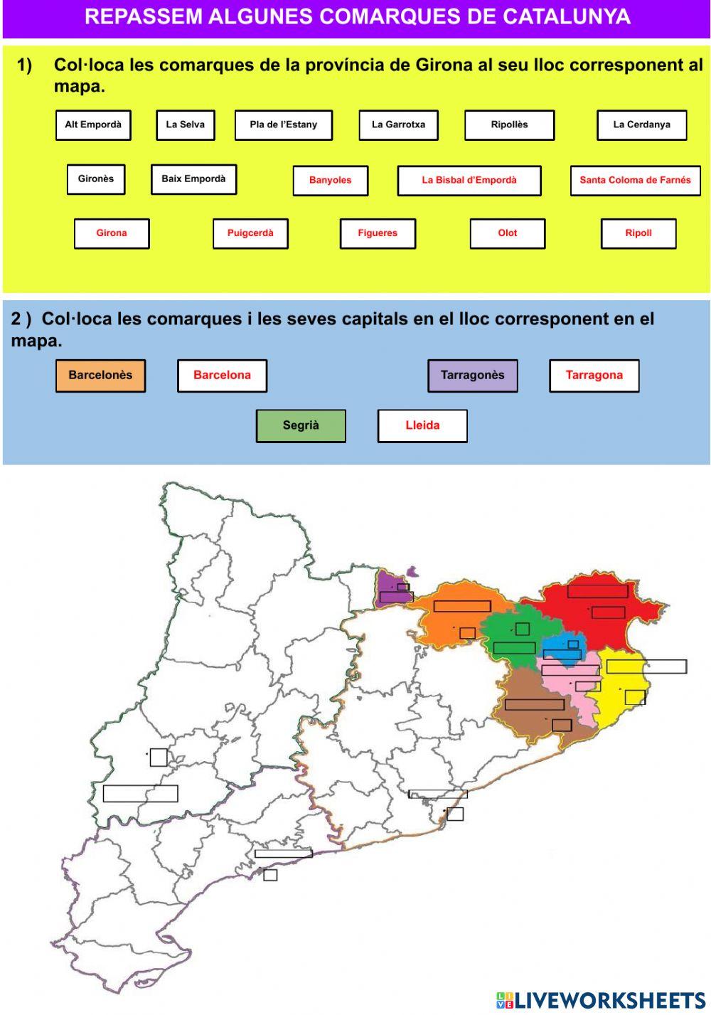 Repassem algunes de les comarques de Catalunya