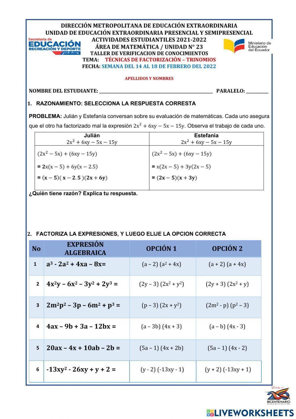 Agrupacion de terminos