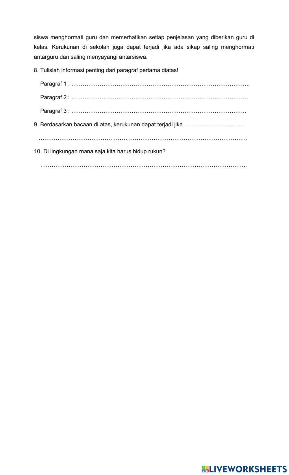 Tema 7 Bahasa Indonesia Subtema 3