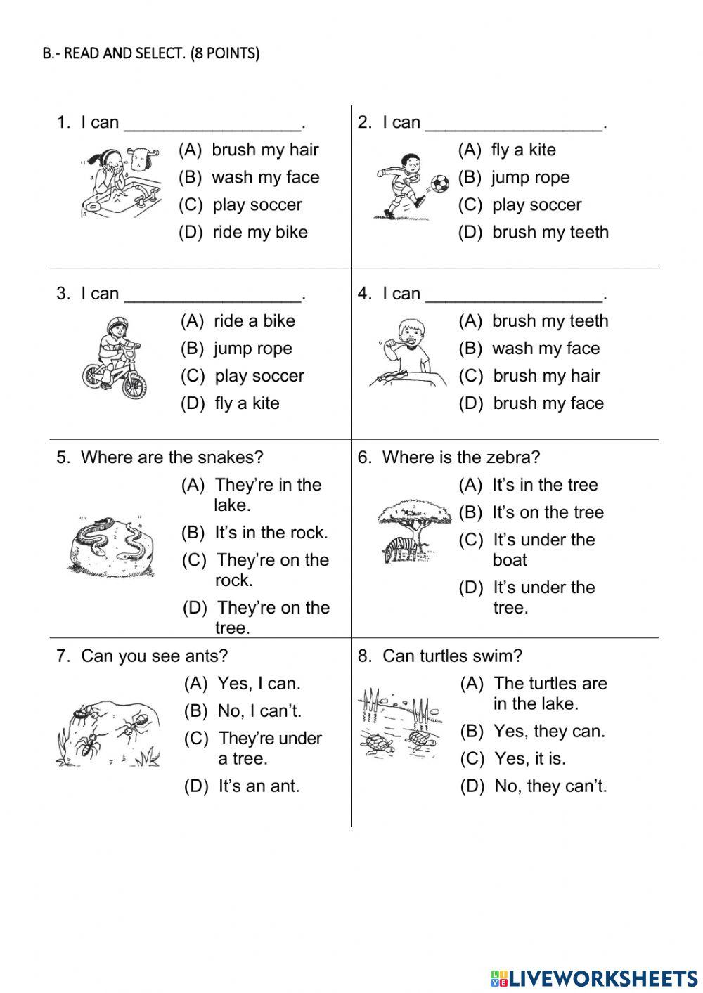 Second Quimestral Evaluation - 2nd Grade