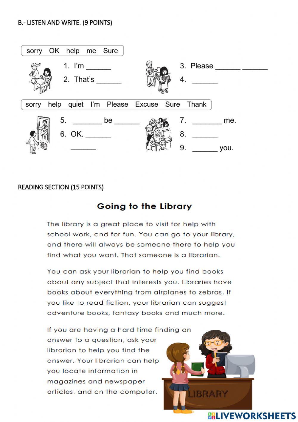 Second Quimestral Evaluation - 2nd Grade