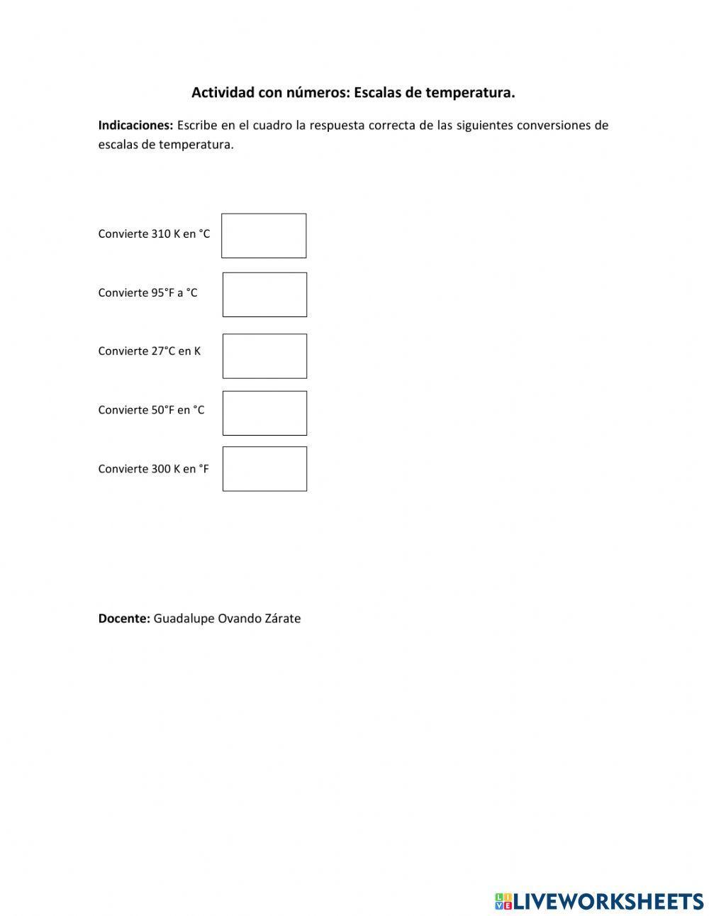 Escalas de temperatura