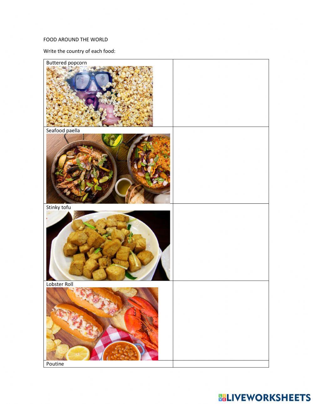 Food around the world