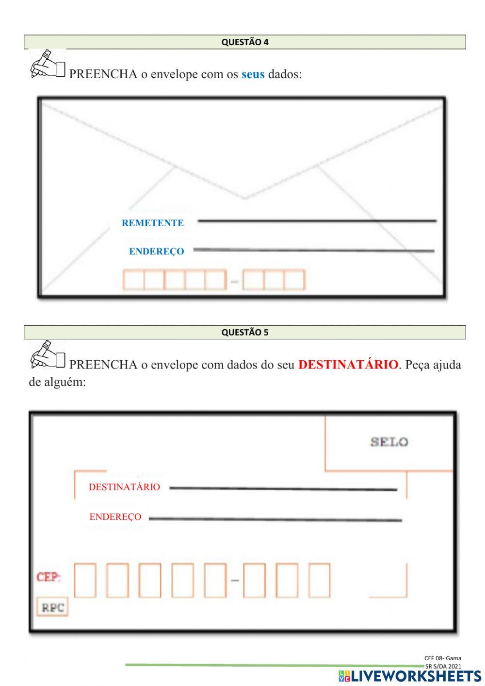 Gênero textual carta